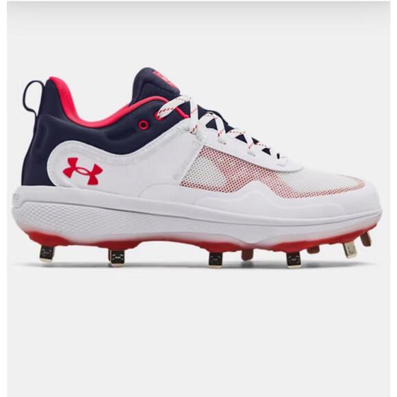 Under Armour Womens Size 7 Softball Cleats NEW Metal UA Glyde MT‎ USA $99 - Picture 2 of 6